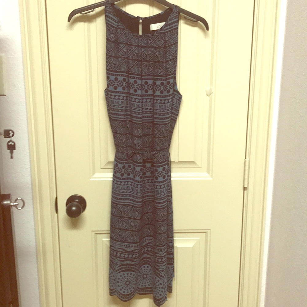 Adorable summer dress scalloped skirt Ann Taylor